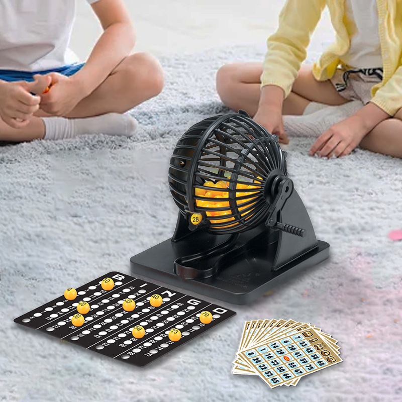 Party Games Large Groups - Máquina de lotería de Bingo, estacas