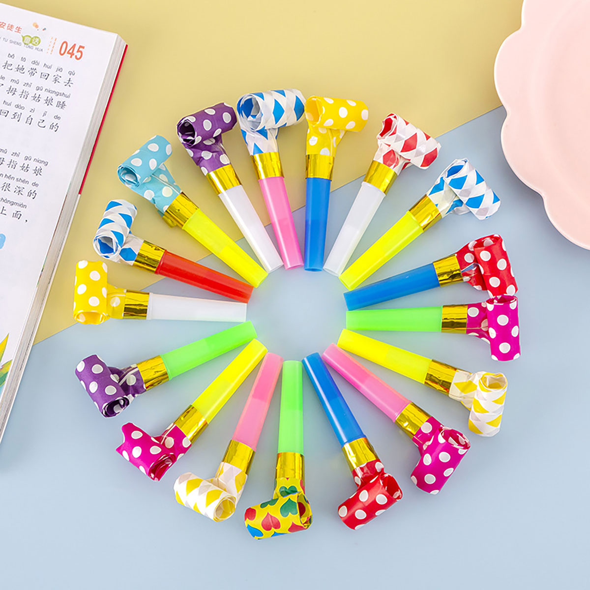 Party Games Adult Birthday - 30 Uds. Silbatos coloridos de juguete,