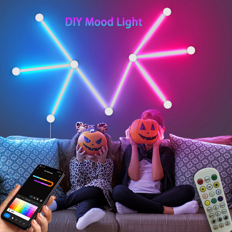 Party Games App - Lámpara de pared RGB inteligente, barra