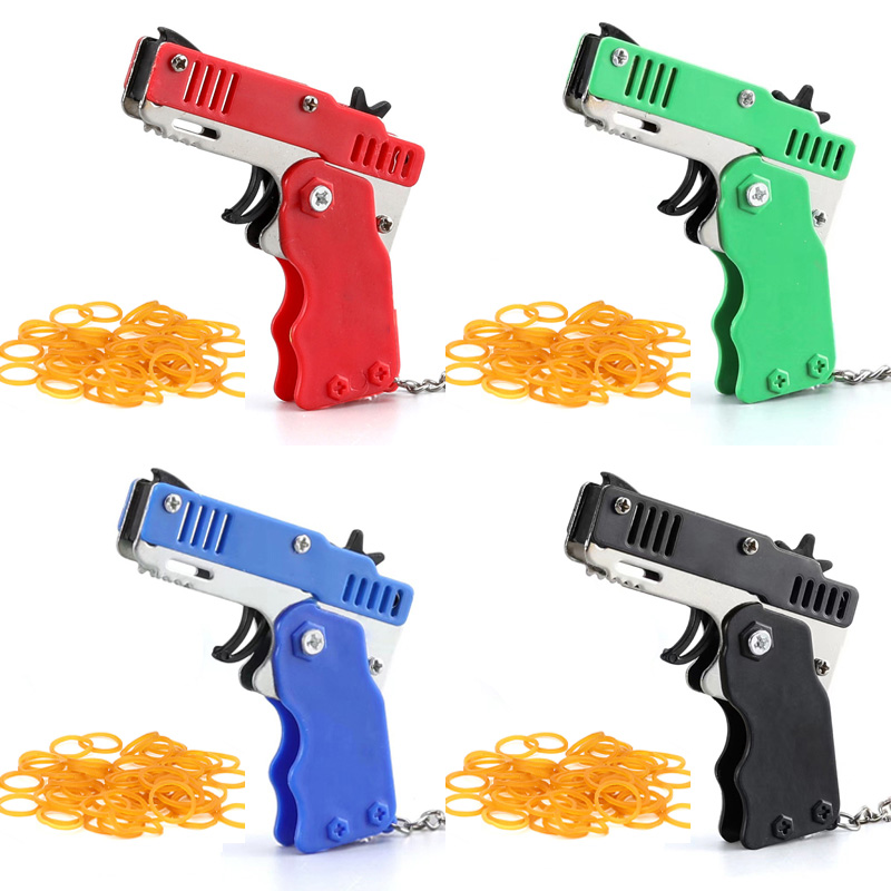 Party Games Adult Birthday - Mini llavero, banda de goma, pistola