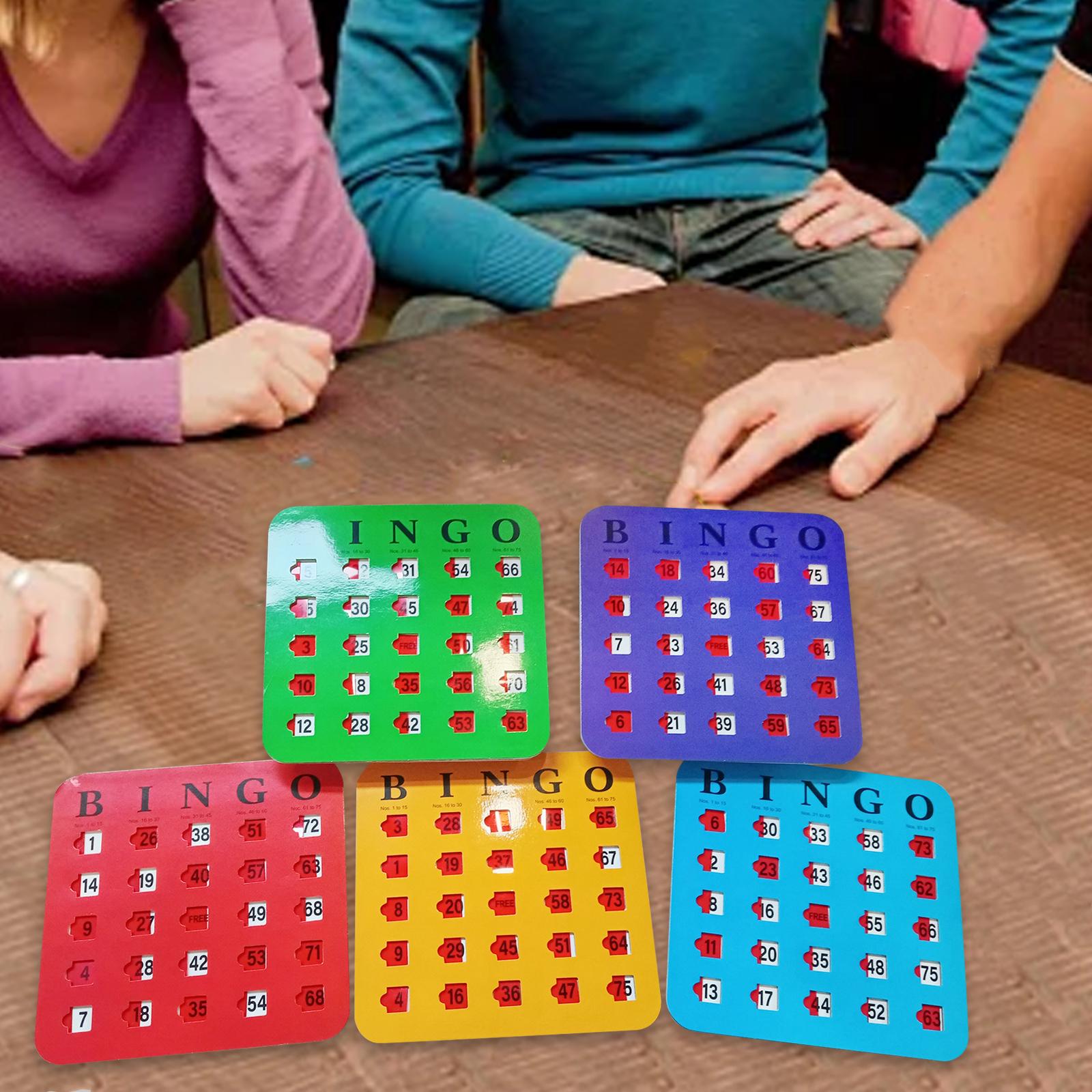 Party Games Large Groups - 5 piezas de cartón de bingo
