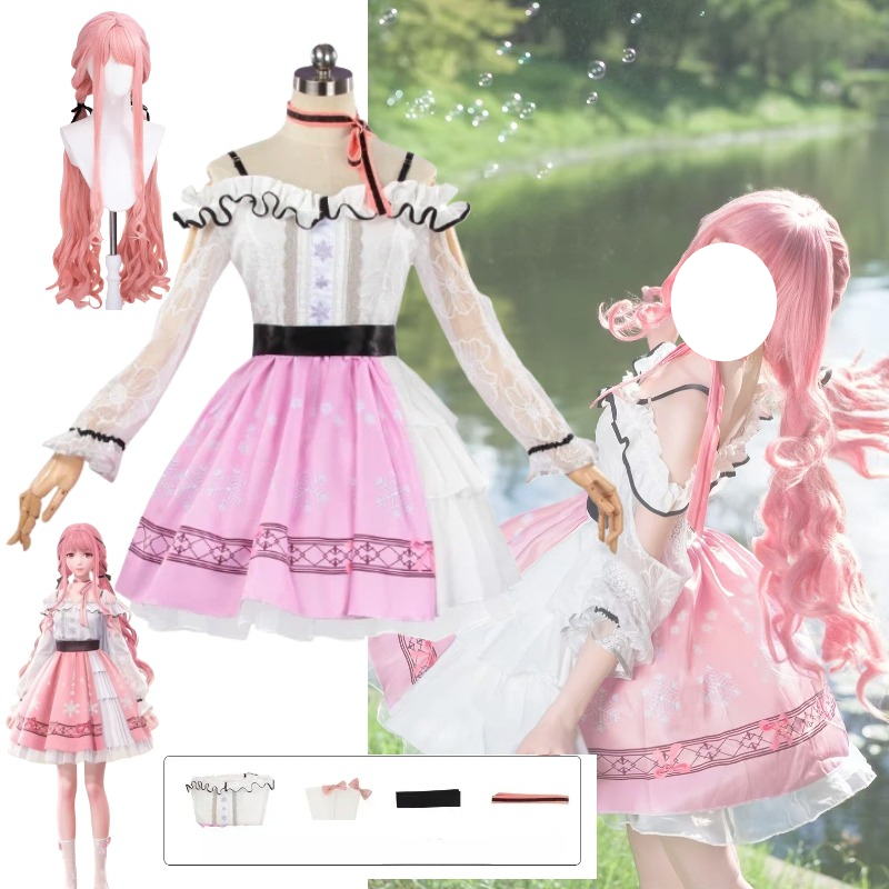 Party Games New Year - Nikki-Cosplay Infinity Nikkii, vestido rosa dulce