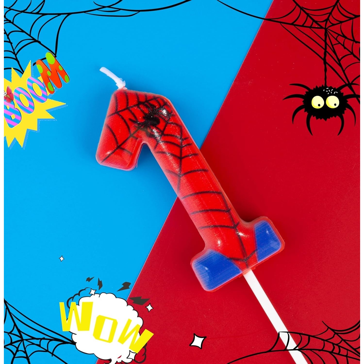 Party Games Adult Birthday - Velas de Cumpleaños de Spiderman del