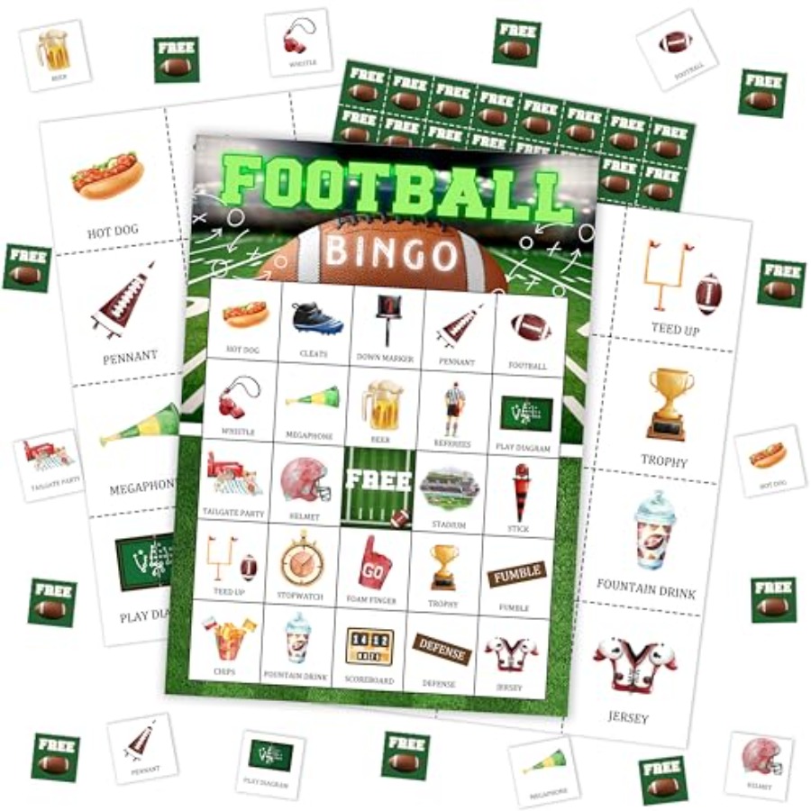 Party Games Large Groups - Tarjeta de juego de bingo para