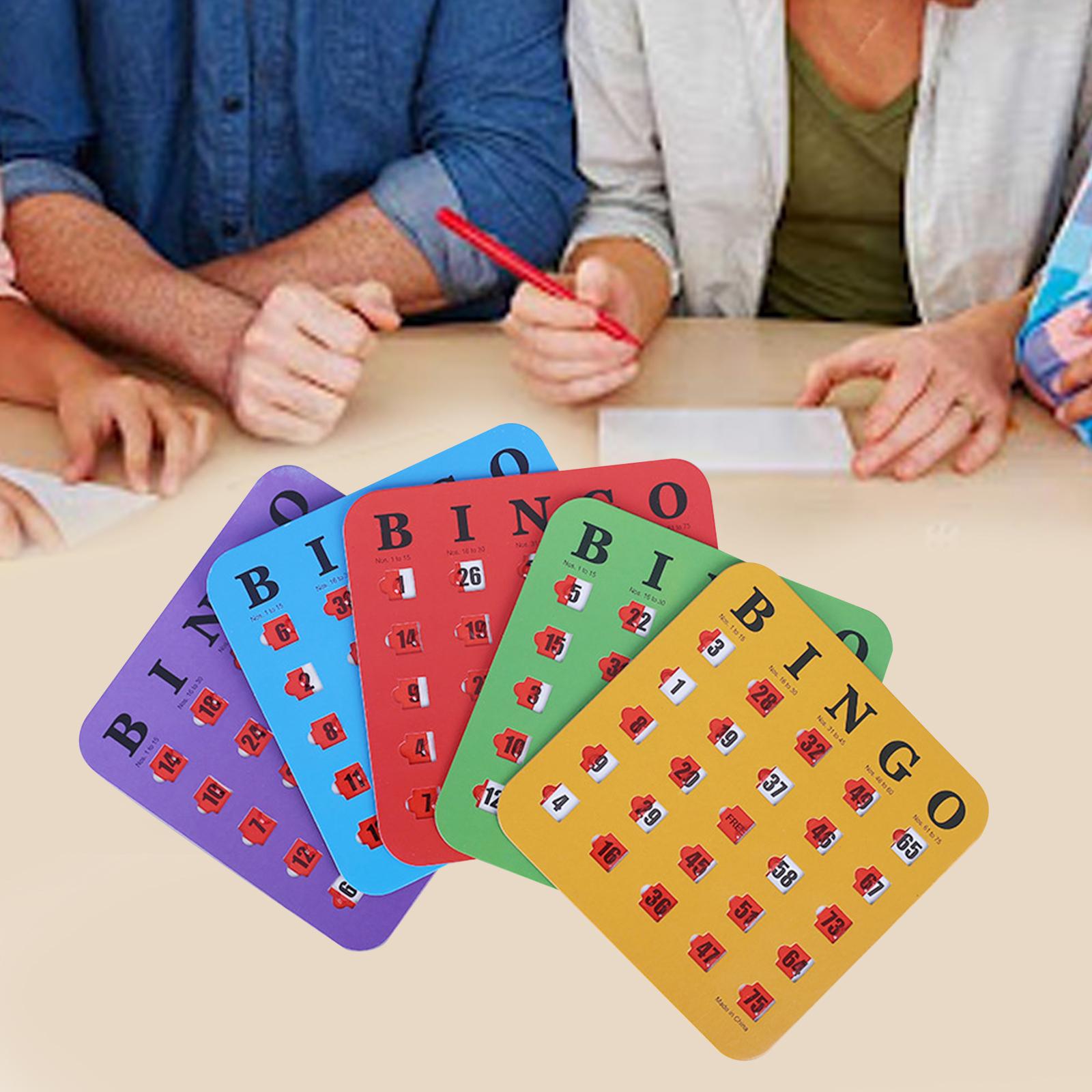 Party Games Large Groups - 5 piezas de cartón de bingo