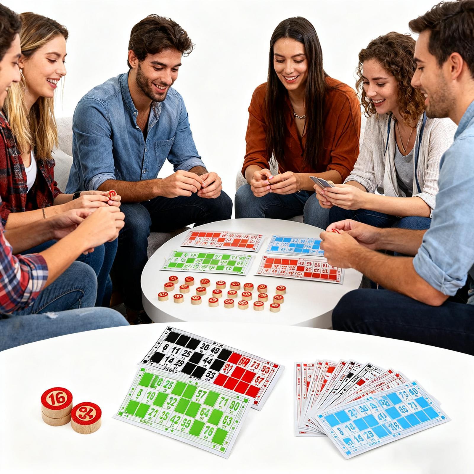 Party Games Large Groups - Juego de cartas de Bingo, juguetes