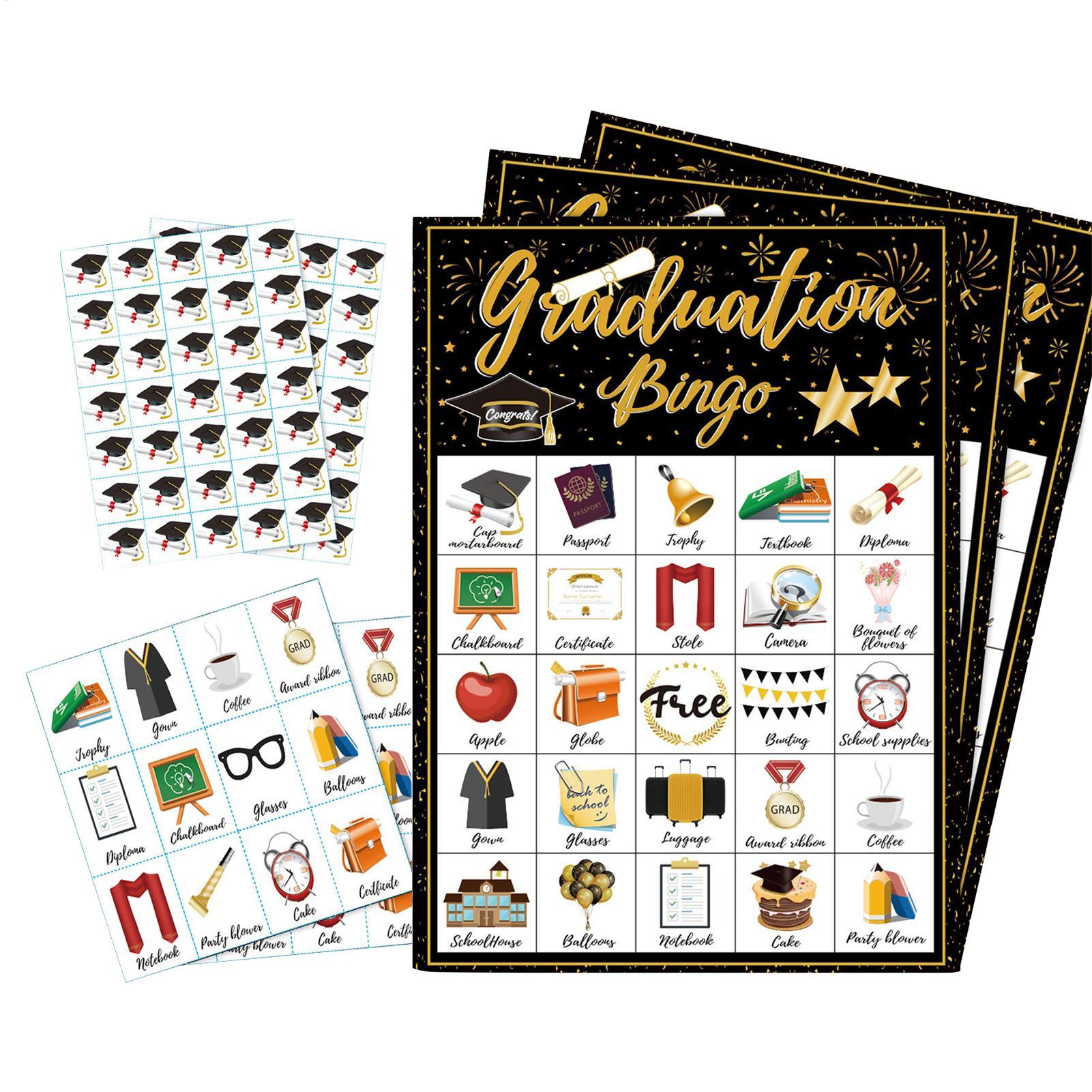 Tarjetas de Bingo para Graduac - Party Games College reseña y precio