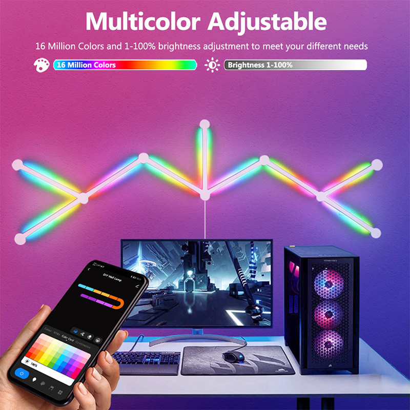 Lámpara de pared RGB inteligen - Party Games App reseña y precio