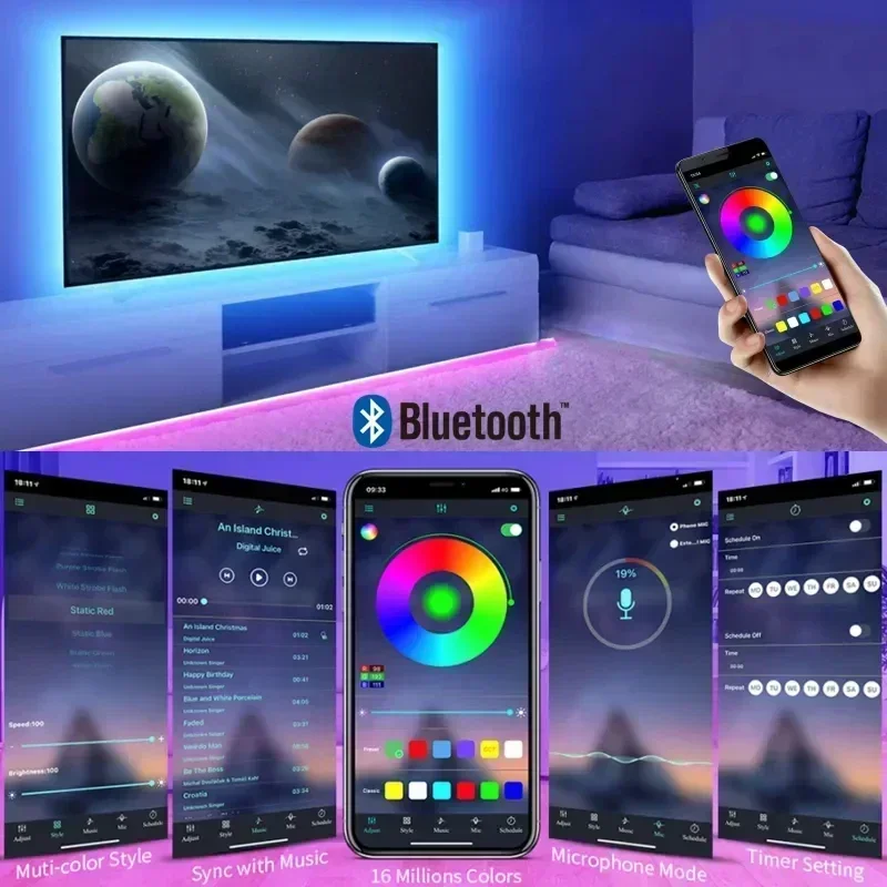 Tira de luces LED RGB intelige - Party Games App reseña y precio