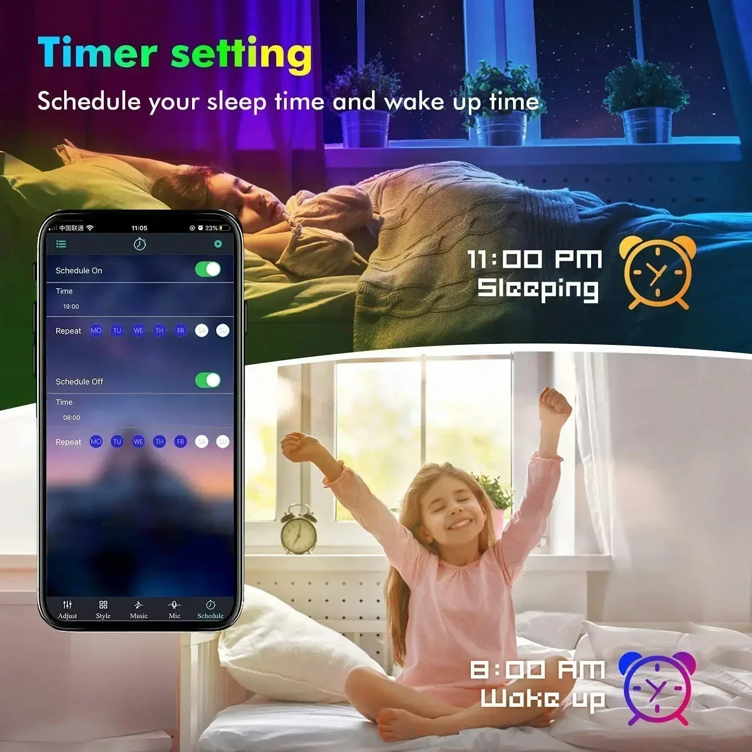 Tira de luces LED RGB intelige - Party Games App reseña y precio
