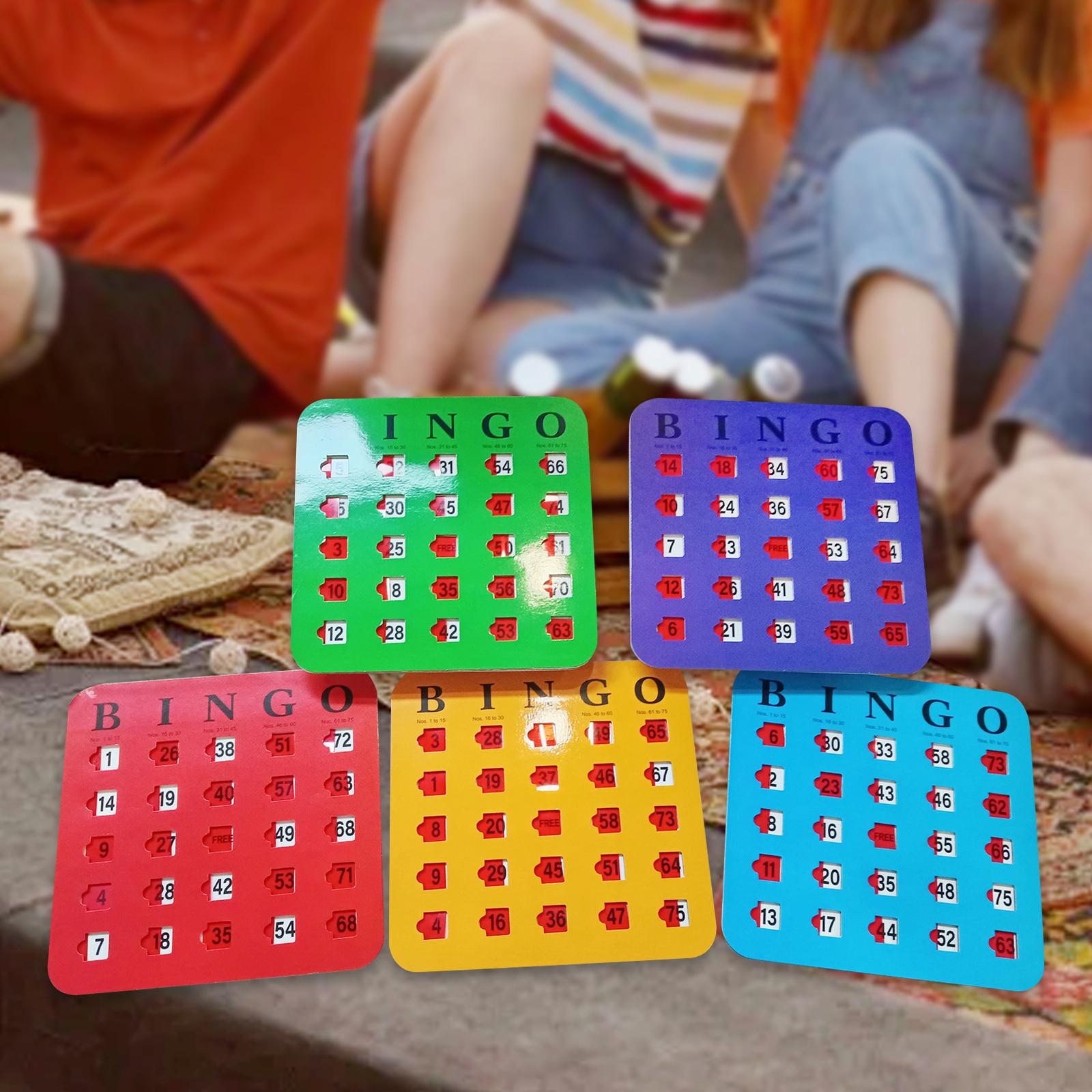 5 piezas de cartón de bingo co - Party Games Large Groups reseña y precio