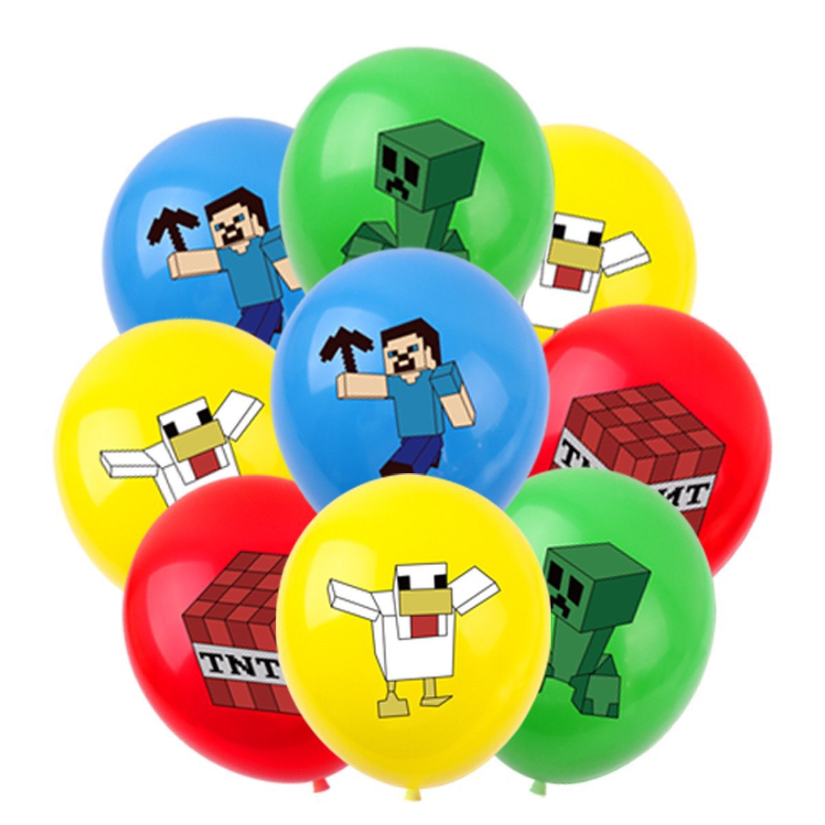 50/100 Globos de Minecraft con - Party Games Adult Birthday reseña y precio